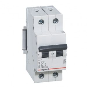 INTERRUPTOR AUTOMATICO 2X16A C 6KA RX3 419873 LEGRAND