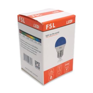 AMPOLLETA LED G45 2W 220V E-27 COLOR AZUL FSL