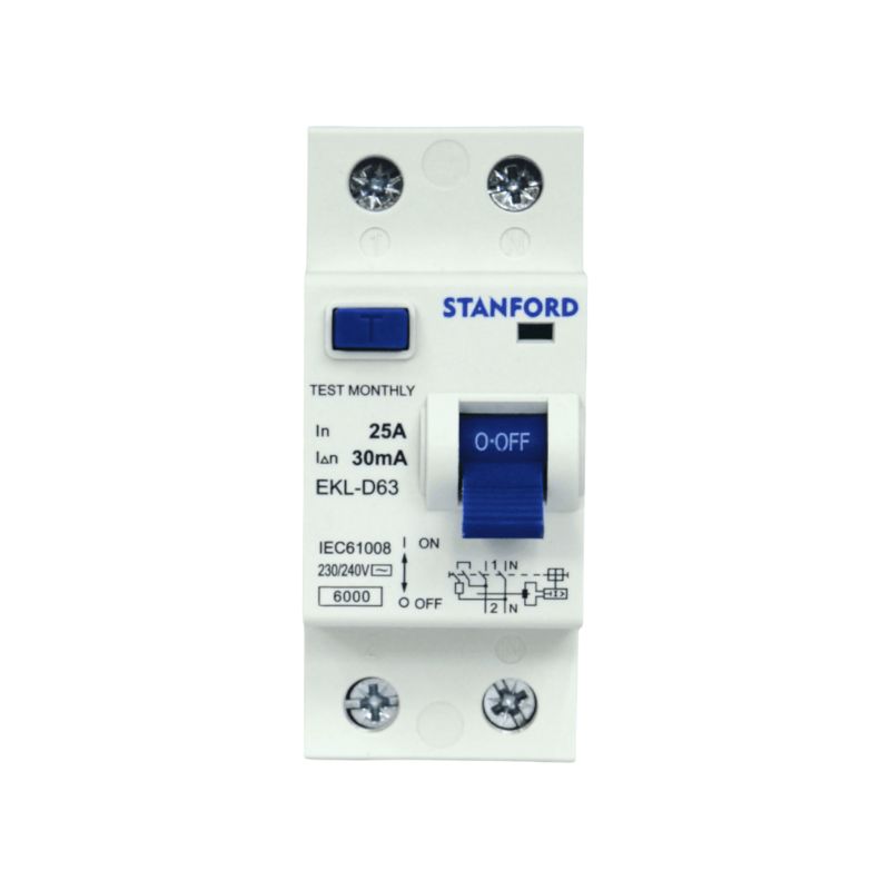 INTERRUPTOR DIFERENCIAL 2X25A 30MA STANFORD 1 INTERRUPTOR DIFERENCIAL 2X25A 30MA STANFORD