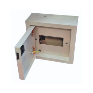 TABLERO METALICO SOBREPUESTO 6 POLOS RAL 7032