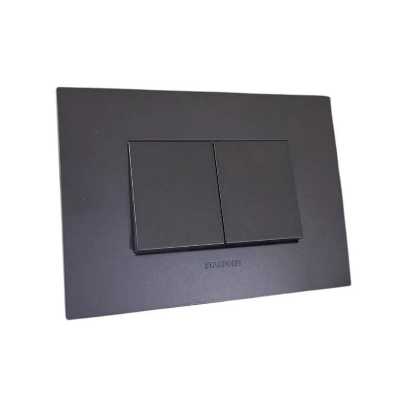 INTERRUPTOR DOBLE TECLON 9/15 10A GRAFITO STANFORD 7912TCL